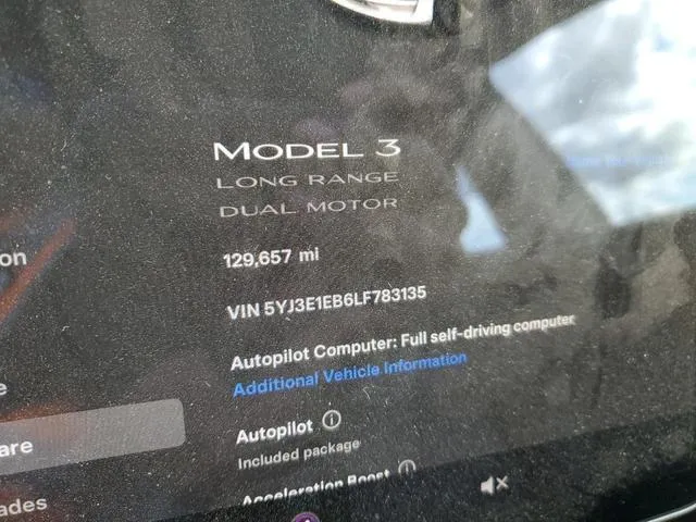 5YJ3E1EB6LF783135 2020 2020 Tesla MODEL 3 9