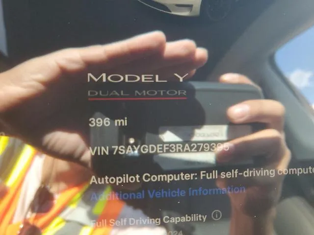 7SAYGDEF3RA279395 2024 2024 Tesla MODEL Y 9