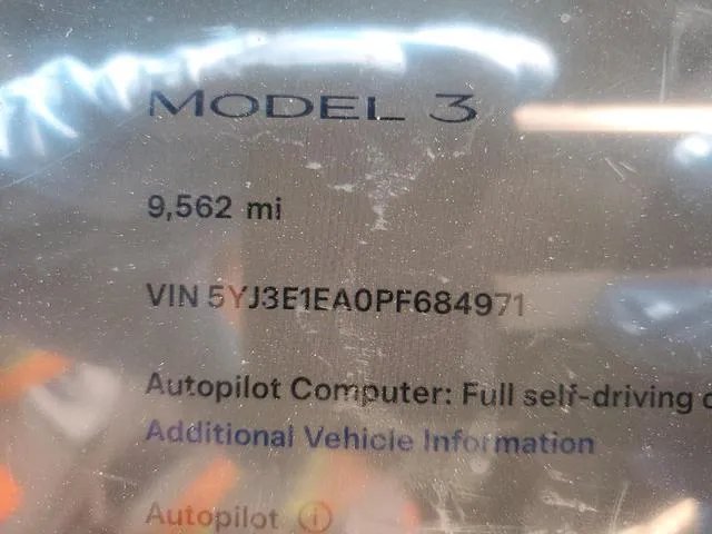 5YJ3E1EA0PF684971 2023 2023 Tesla MODEL 3 9