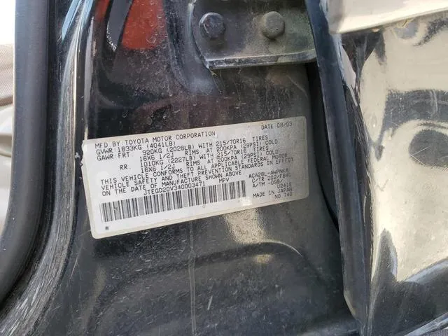 JTEGD20V340003471 2004 2004 Toyota RAV4 10