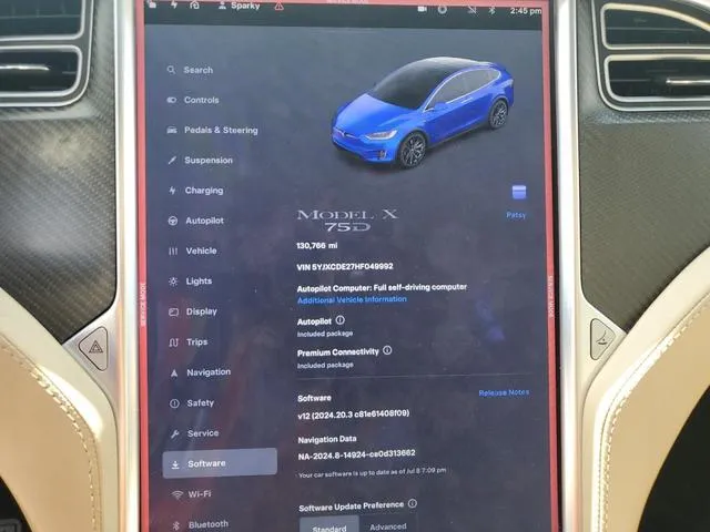 5YJXCDE27HF049992 2017 2017 Tesla MODEL X 9