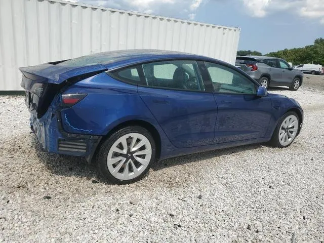 5YJ3E1EA1NF187828 2022 2022 Tesla MODEL 3 3