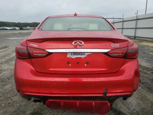 JN1FV7AP1LM630285 2020 2020 Infiniti Q50- Red Sport 400 6