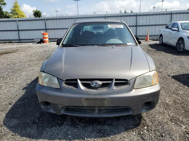 KMHCG35C91U131429 2001 2001 Hyundai Accent- GS 5