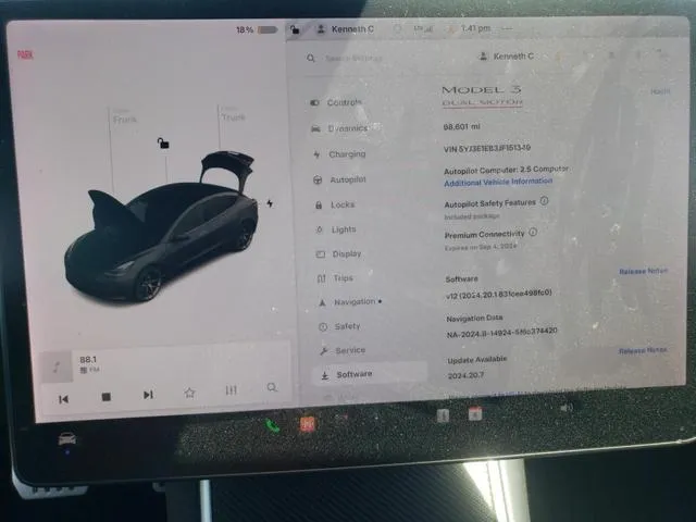 5YJ3E1EB3JF151349 2018 2018 Tesla MODEL 3 9