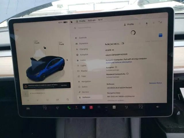 5YJ3E1EA9PF431020 2023 2023 Tesla MODEL 3 9