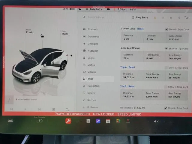 7SAYGDEE0PA068031 2023 2023 Tesla MODEL Y 9