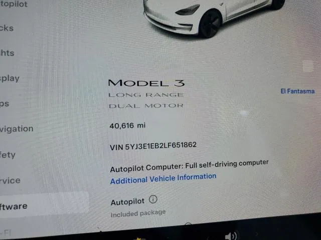 5YJ3E1EB2LF651862 2020 2020 Tesla MODEL 3 9