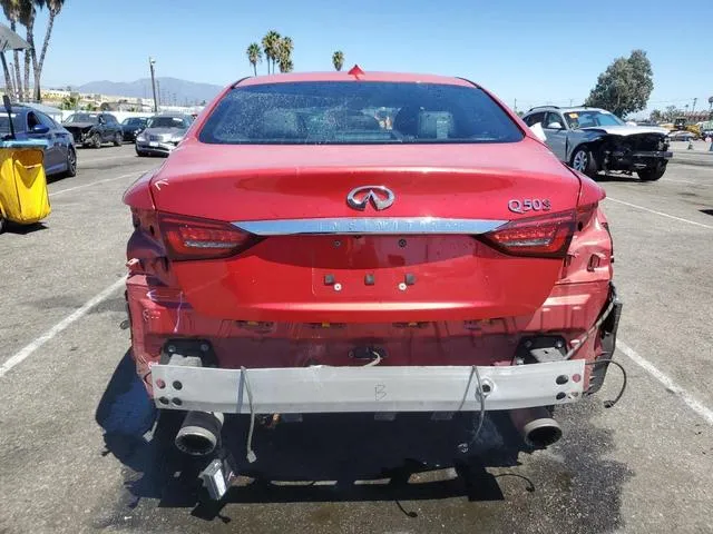 JN1FV7AP5KM760231 2019 2019 Infiniti Q50- Red Sport 400 6