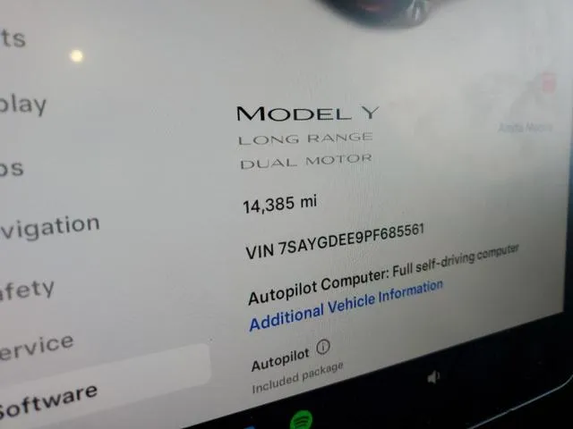 7SAYGDEE9PF685561 2023 2023 Tesla MODEL Y 9