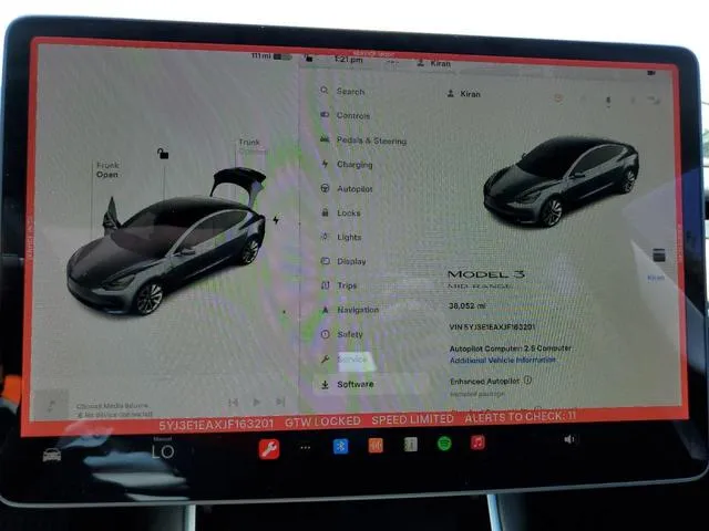 5YJ3E1EAXJF163201 2018 2018 Tesla MODEL 3 9