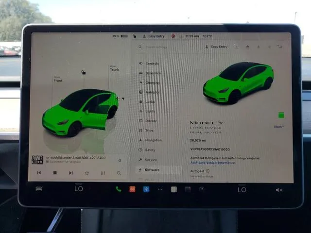 7SAYGDEE1NA019000 2022 2022 Tesla MODEL Y 9