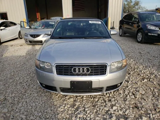 WAUAC48H63K029294 2003 2003 Audi A4- 1-8 Cabriolet 5