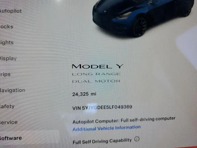 5YJYGDEE5LF049369 2020 2020 Tesla MODEL Y 9