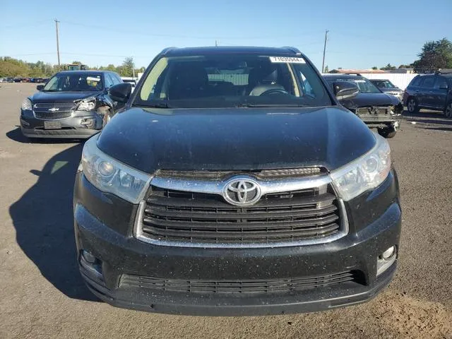 5TDYKRFH0ES027363 2014 2014 Toyota Highlander- Limited 5