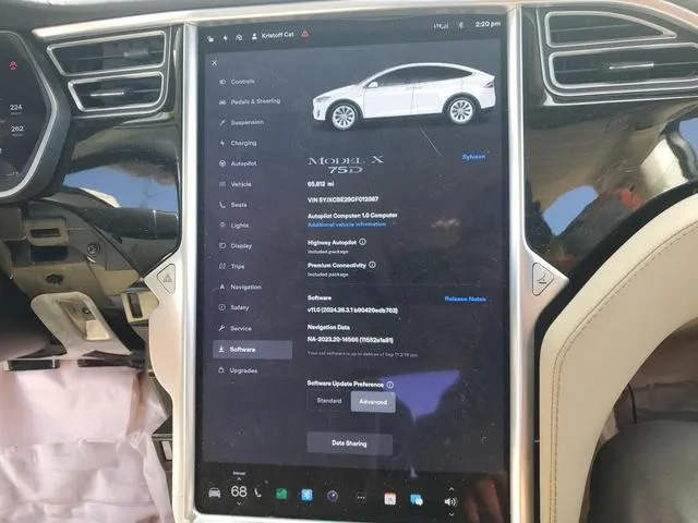 5YJXCBE29GF012087 2016 2016 Tesla MODEL X 9