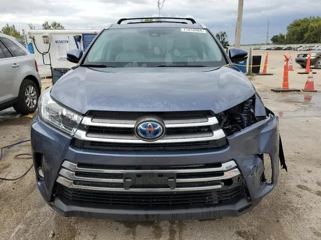 5TDDGRFH2KS064541 2019 2019 Toyota Highlander- Hybrid Limited 5