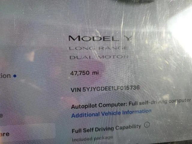 5YJYGDEE1LF015736 2020 2020 Tesla MODEL Y 9