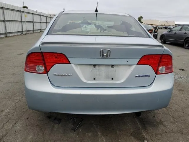 JHMFA36276S011204 2006 2006 Honda Civic- Hybrid 6