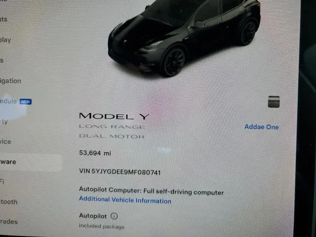 5YJYGDEE9MF080741 2021 2021 Tesla MODEL Y 9