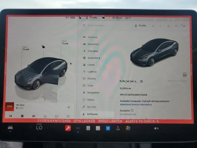 5YJ3E1EAXNF372458 2022 2022 Tesla MODEL 3 9