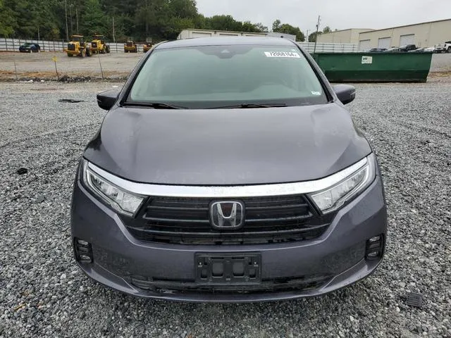 5FNRL6H86NB058487 2022 2022 Honda Odyssey- Touring 5