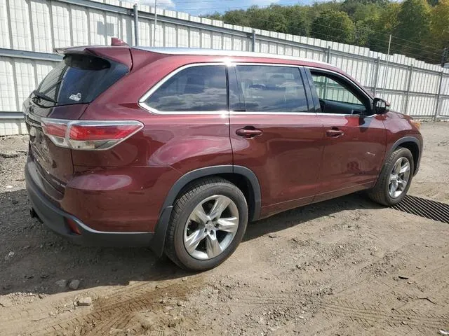 5TDDKRFH8ES048931 2014 2014 Toyota Highlander- Limited 3