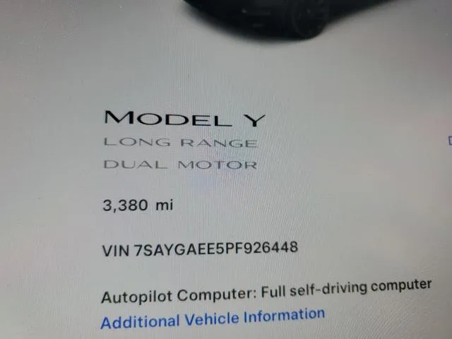 7SAYGAEE5PF926448 2023 2023 Tesla MODEL Y 9