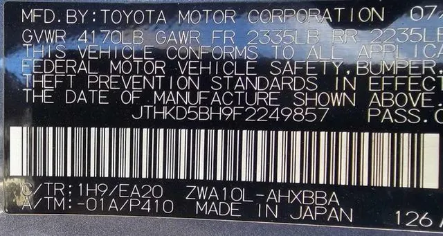 JTHKD5BH9F2249857 2015 2015 Lexus CT- 200 10