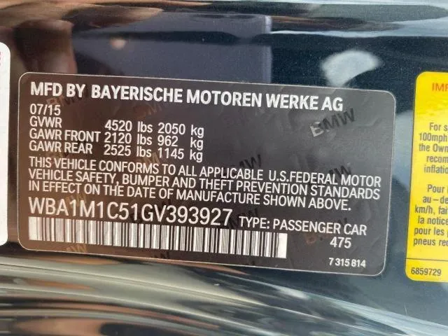 WBA1M1C51GV393927 2016 2016 BMW 2 Series- M235I 10