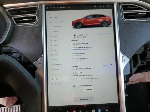 5YJXCBE47HF035399 2017 2017 Tesla MODEL X 9