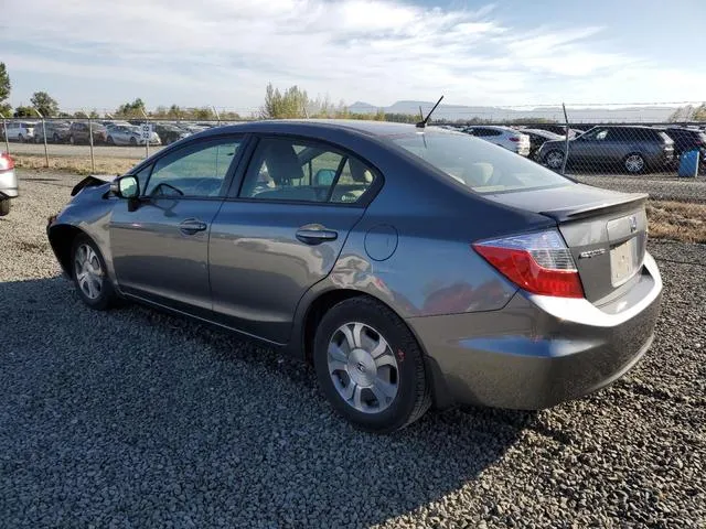 JHMFB4F28CS009850 2012 2012 Honda Civic- Hybrid 2