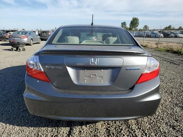 JHMFB4F28CS009850 2012 2012 Honda Civic- Hybrid 6