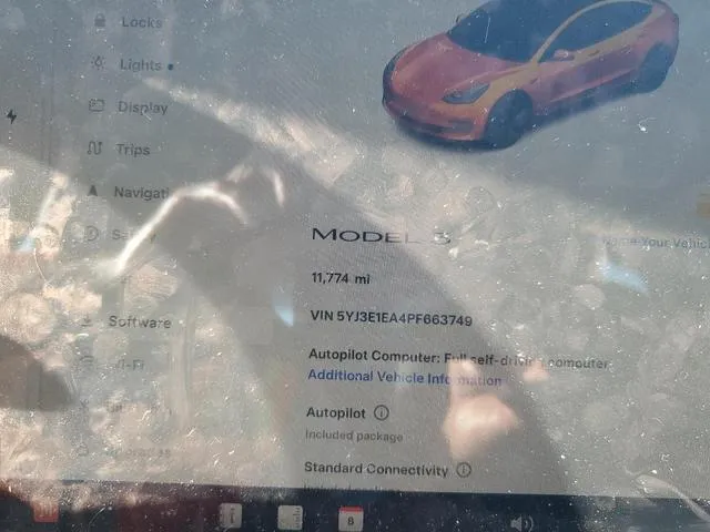 5YJ3E1EA4PF663749 2023 2023 Tesla MODEL 3 9