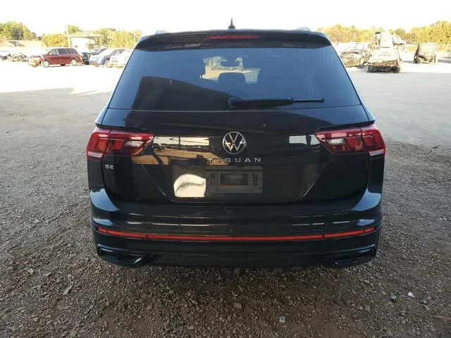 3VVCB7AX3PM092869 2023 2023 Volkswagen Tiguan- Se R-Line Black 6