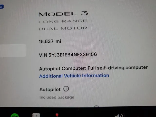 5YJ3E1EB4NF339156 2022 2022 Tesla MODEL 3 9