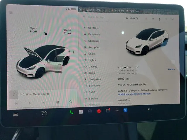 5YJYGDEE1MF294784 2021 2021 Tesla MODEL Y 9