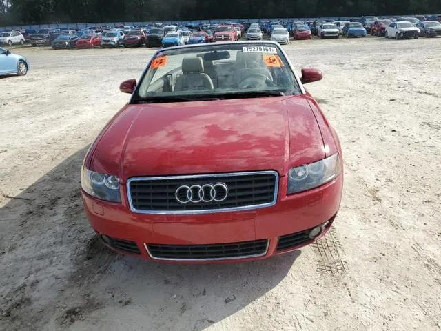 WAUAC48H93K017897 2003 2003 Audi A4- 1-8 Cabriolet 5