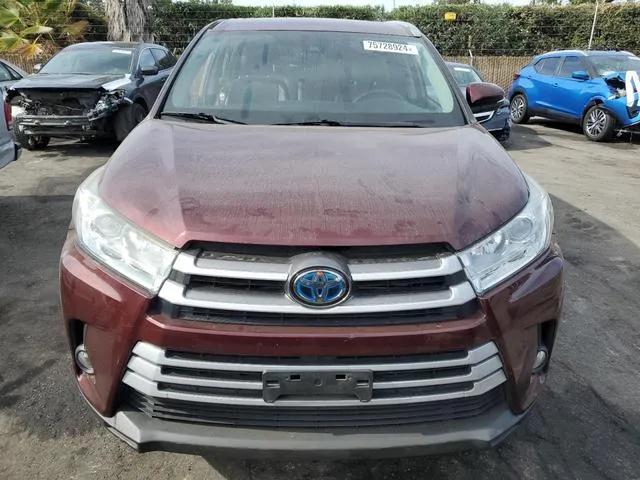 5TDJGRFH8KS072016 2019 2019 Toyota Highlander- Hybrid 5