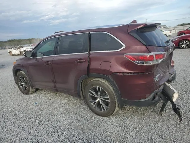 5TDJKRFH4GS326942 2016 2016 Toyota Highlander- Xle 2