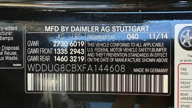 WDDUG8CBXFA144608 2015 2015 Mercedes-Benz S-Class- 550 10