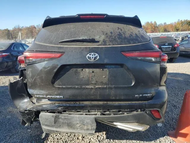 5TDHZRBH0LS522306 2020 2020 Toyota Highlander- Xle 6