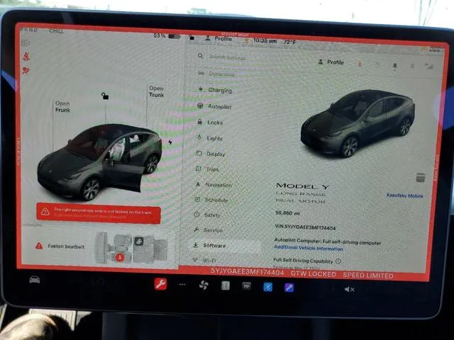 5YJYGAEE3MF174404 2021 2021 Tesla MODEL Y 9