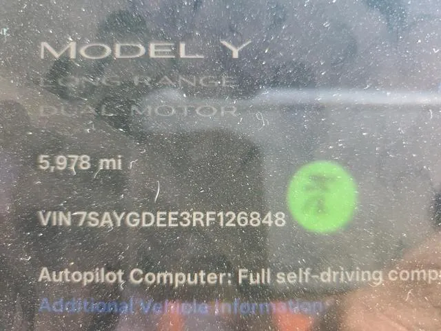 7SAYGDEE3RF126848 2024 2024 Tesla MODEL Y 9