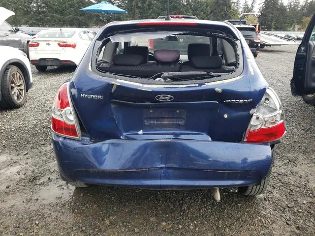 KMHCM3AC2AU161192 2010 2010 Hyundai Accent- Blue 6