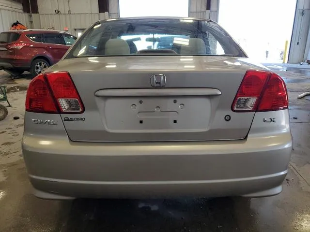 1HGES16504L016732 2004 2004 Honda Civic- LX 6