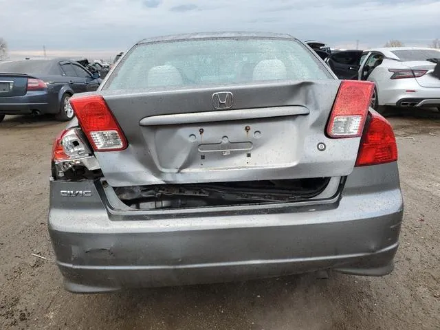 2HGES16385H569707 2005 2005 Honda Civic- Dx Vp 6