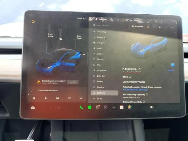 7SAYGDEFXPF790392 2023 2023 Tesla MODEL Y 9