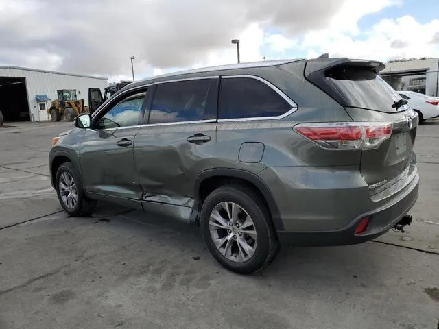 5TDKKRFH6ES020164 2014 2014 Toyota Highlander- Xle 2