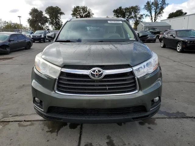 5TDKKRFH6ES020164 2014 2014 Toyota Highlander- Xle 5